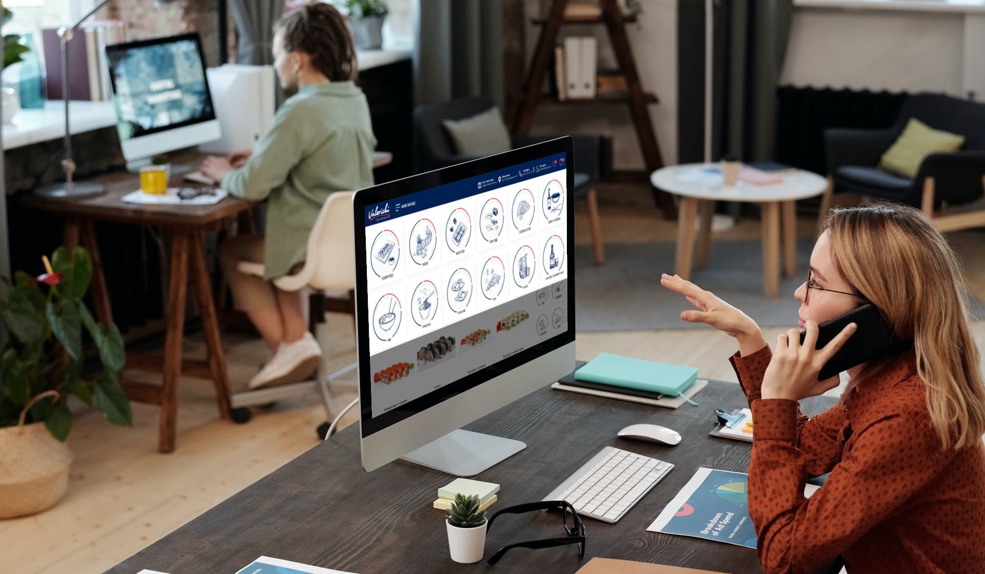 Фірмовий дизайн сайту Valerichi